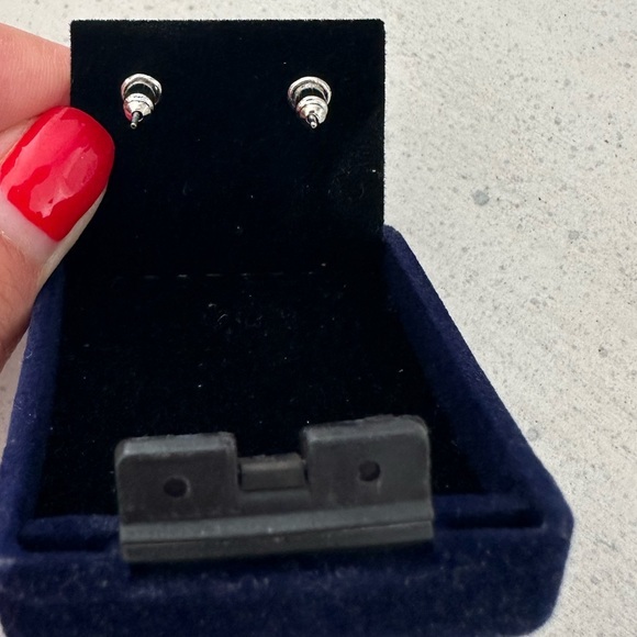 GENUINE CUBIC ZIRCONIA EARRINGS‎ - Picture 2 of 2